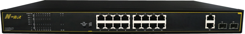 16百兆POE+2千兆光+2千兆电/NC2164GPE